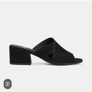 EILEEN FISHER  HAVEN TUMBLED NUBUCK SLIDE SZ 7